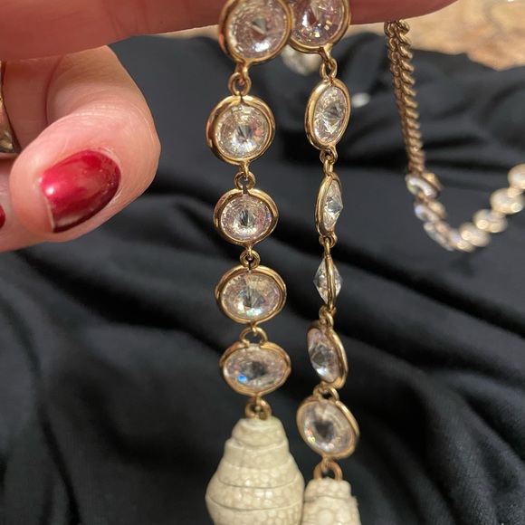 Henri Bendel gold and crystal necklace - Picture 5 of 8